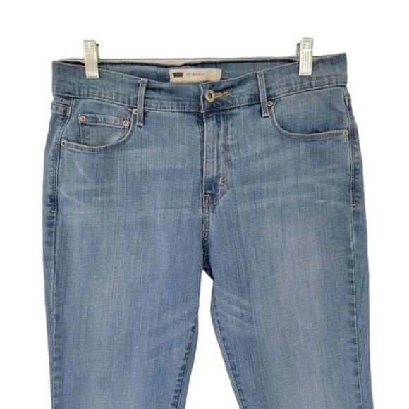 Levis Bootcut Jeans Womens Size 10 Blue Mid Rise Stretch Denim Classic Pockets - Picture 3 of 11